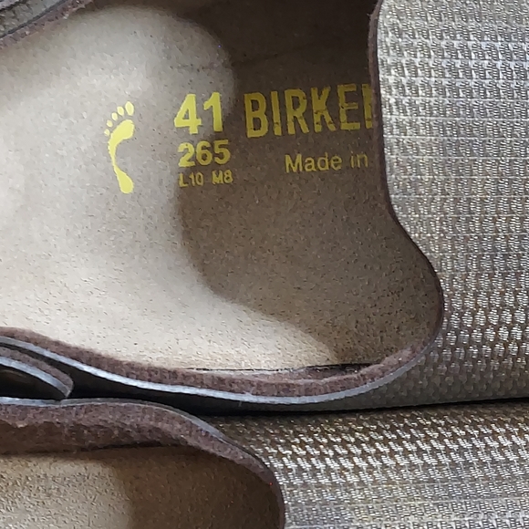 Birkenstock Shimmer Brown camo Mules - Picture 5 of 12